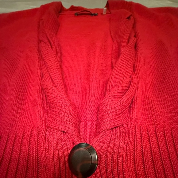NIC+ZOE Red Women's Cardigan Sweater Blazer Size XL MSRP $148 - Picture 4 of 9
